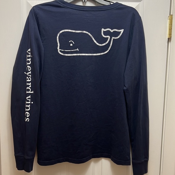 Vineyard Vines Medium Navy Blue Long Sleeve Shirt - Picture 3 of 3